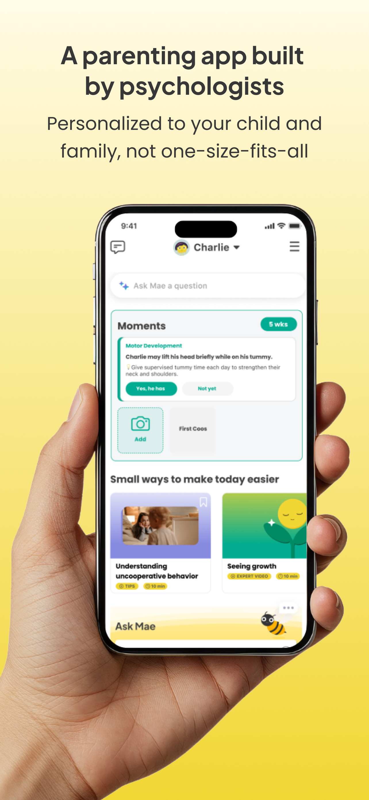 A parenting app built by psychologists